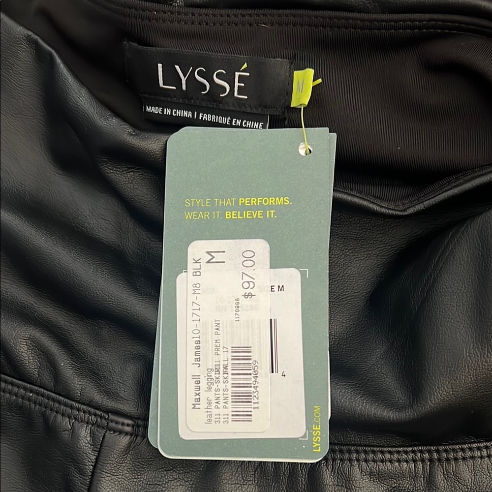 Lysse Black Leather Pants